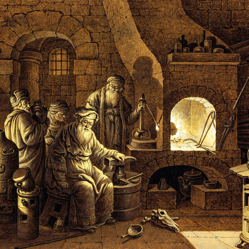 Un día en el laboratorio alquimia