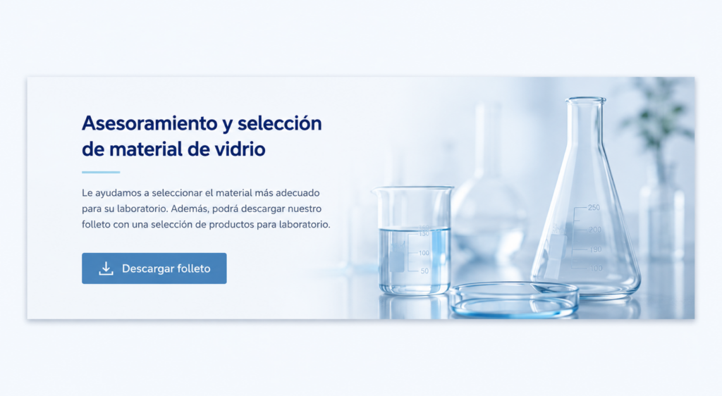 Asesoramiento y selección de material de vidrio